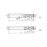 Solid carbide milling End mill HSC/HPC machining UM-4E-W - Makotools Industrial Supply Tools for Metal Cutting